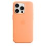 Чехол Silicone Case с MagSafe iPhone 15 Pro, силикон, "Orange Sorbet"