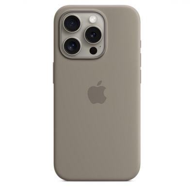Чехол Silicone Case c MagSafe iPhone 15 Pro Max, "Clay"
