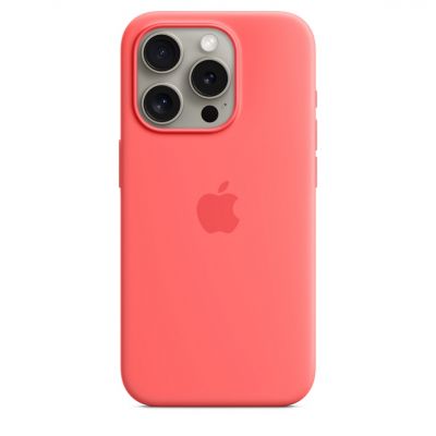 Чехол Silicone Case c MagSafe iPhone 15 Pro Max, "Guava"