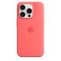 Чехол Silicone Case с MagSafe iPhone 15 Pro, силикон, "Guava"