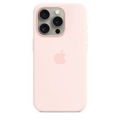 Чехол Silicone Case с MagSafe iPhone 15 Pro, силикон, "Light Pink"