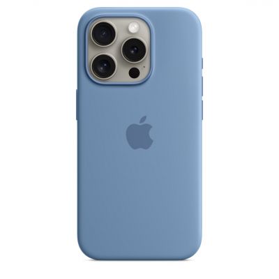 Чехол Silicone Case c MagSafe iPhone 15 Pro Max, "Winter Blue"