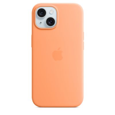 Чехол Silicone Case с MagSafe iPhone 15, силикон, "Orange Sorbet"