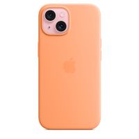 Чехол Silicone Case с MagSafe iPhone 15, силикон, "Orange Sorbet"