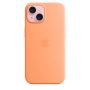 Чехол Silicone Case с MagSafe iPhone 15, силикон, "Orange Sorbet"
