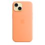 Чехол Silicone Case с MagSafe iPhone 15, силикон, "Orange Sorbet"