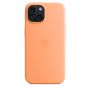 Чехол Silicone Case с MagSafe iPhone 15, силикон, "Orange Sorbet"