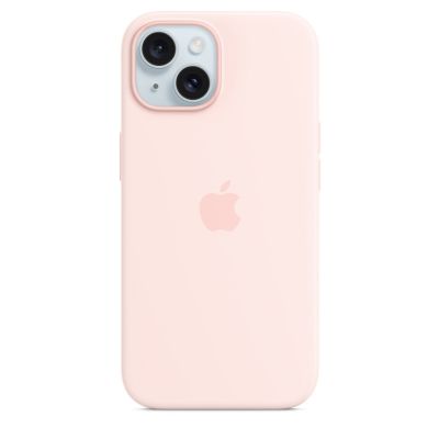 Чехол Silicone Case с MagSafe iPhone 15, силикон, "Light Pink"