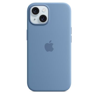 Чехол Silicone Case с MagSafe iPhone 15, силикон, "Winter Blue"