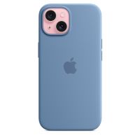 Чехол Silicone Case с MagSafe iPhone 15, силикон, "Winter Blue"