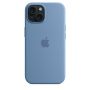 Чехол Silicone Case с MagSafe iPhone 15, силикон, "Winter Blue"