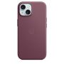 Накладка Apple FineWoven Case с MagSafe для iPhone 15, бордовый