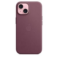Накладка Apple FineWoven Case с MagSafe для iPhone 15, бордовый