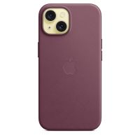 Накладка Apple FineWoven Case с MagSafe для iPhone 15, бордовый