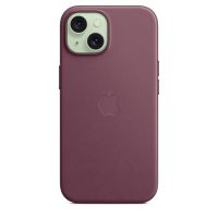 Накладка Apple FineWoven Case с MagSafe для iPhone 15, бордовый