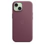 Накладка Apple FineWoven Case с MagSafe для iPhone 15, бордовый
