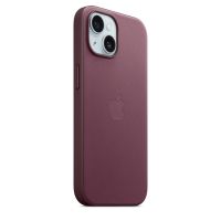 Накладка Apple FineWoven Case с MagSafe для iPhone 15, бордовый