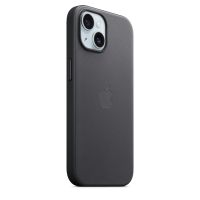 Накладка Apple FineWoven Case с MagSafe для iPhone 15, чёрный