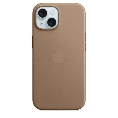 Накладка Apple FineWoven Case с MagSafe для iPhone 15, коричневый