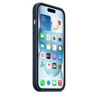 Накладка Apple FineWoven Case с MagSafe для iPhone 15, синий