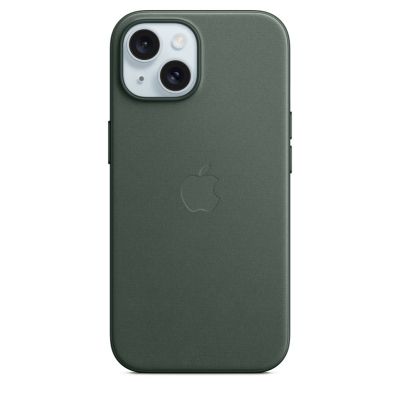 Накладка Apple FineWoven Case с MagSafe для iPhone 15, зелёный
