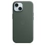 Накладка Apple FineWoven Case с MagSafe для iPhone 15, зелёный