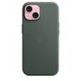 Накладка Apple FineWoven Case с MagSafe для iPhone 15, зелёный