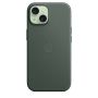 Накладка Apple FineWoven Case с MagSafe для iPhone 15, зелёный