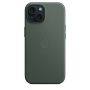 Накладка Apple FineWoven Case с MagSafe для iPhone 15, зелёный