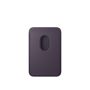 Кожаный кошелёк FineWoven с MagSafe для iPhone 17 Pro, "Midnight Purple"