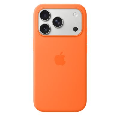 Чехол силиконовый Silicone Case с MagSafe для iPhone 17 Pro, "Orange"