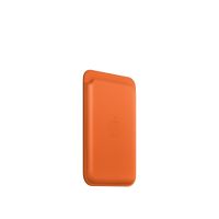 Кожаный кошелёк FineWoven с MagSafe для iPhone 16 Plus, оранжевый