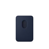 Кожаный кошелёк FineWoven с MagSafe для iPhone 16 Plus, тёмно-синий