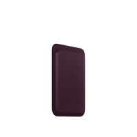 Кожаный кошелёк FineWoven с MagSafe для iPhone 16 Plus, тёмно-вишнёвый