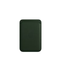 Кожаный кошелёк FineWoven с MagSafe для iPhone 16, зелёный