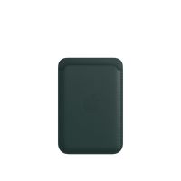 Кожаный кошелёк FineWoven с MagSafe для iPhone 16 Plus, зелёный лес