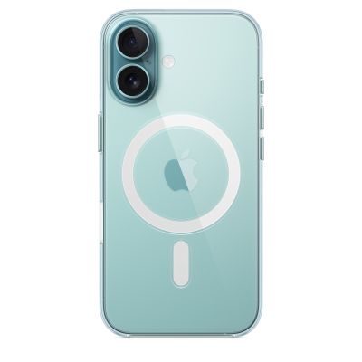 Чехол силиконовый для iPhone 16 Clear Case with MagSafe