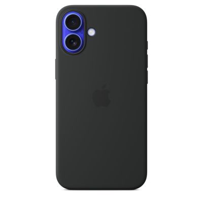 Чехол силиконовый Silicone Case с MagSafe для iPhone 16 Plus, "Black"