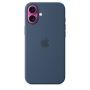 Чехол силиконовый чехол Silicone Case с MagSafe для iPhone 16 Plus, "Denim"
