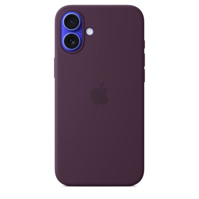 Чехол силиконовый Silicone Case с MagSafe для iPhone 16 Plus, "Plum"