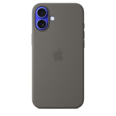 Чехол силиконовый Silicone Case с MagSafe для iPhone 16 Plus, "Stone Gray"
