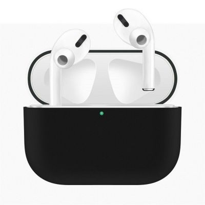 Чёрный силиконовый чехол для AirPods Pro 2