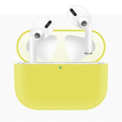 Жёлтый силиконовый чехол для AirPods Pro 2