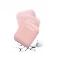Cиликоновый чехол для AirPods 2 (Пудровый)