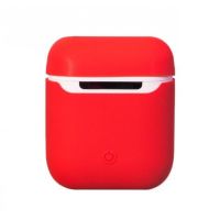 Cиликоновый чехол для AirPods 2 (Красный)