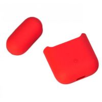 Cиликоновый чехол для AirPods 2 (Красный)