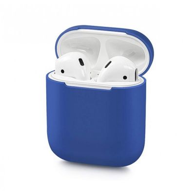 Cиликоновый чехол для AirPods 2 (Синий)