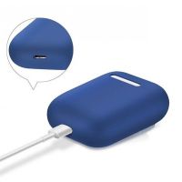 Cиликоновый чехол для AirPods 2 (Синий)