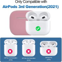 Бобово-розовый силиконовый чехол Protective Silicone для AirPods 3