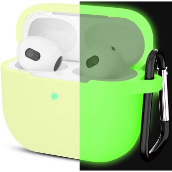 Флуоресцентный зелёный силиконовый чехол Protective Silicone для AirPods 3